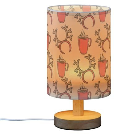 FRODOTGV Night Lampsnight Light USB Table Lamp with USB Charging Port Cups Hot Tea Christmas Table Lamp for Kids Office