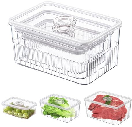 Set mit 3 meal prep boxen kühlschrank organizer frischhaltedosen mit deckel dosen zum einfrieren gemüse aufbewahrung food storage container aufbewahrungsbox küche brotkasten vorratsdosen
