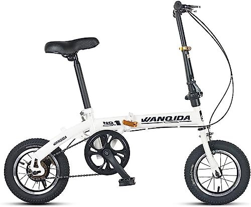 Fahrrad Faltrad Faltbares Fahrrad Tragbare Pendlerfahrräder High Carbon Leicht faltbares Stadtfahrrad für Männer Frau Teenager Faltrad B, 12Zoll