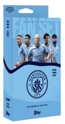 Top Sammlerkarte - Fan Set Manchester City Saison 2024/2025. Einschließlich 28 Karten pr. Box -Fußball Sammlerkarte.