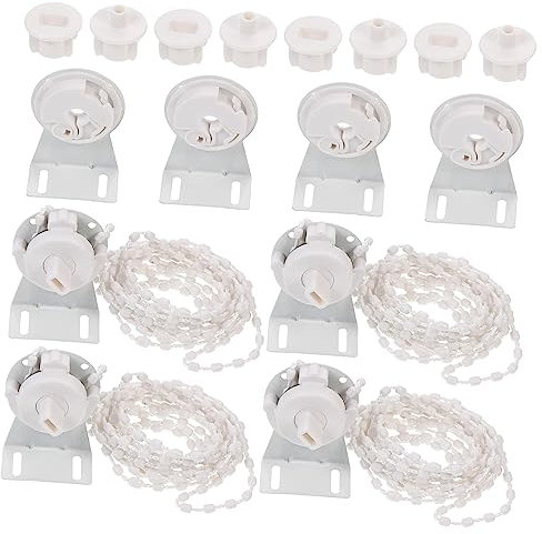 IMIKEYA 4 Satz Zugkette Kunststoff Rollladenbeschläge Für 28mm Rohrdurchmesser Jalousiezubehör Für Fensterjalousien Einfache Montage