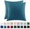 RUIKASI Kissenbezug 80 x 80 Türkis 2er Set - Oeko Tex Kopfkissenbezug 80x80 Kissen Bezug 80x80cm mit Reißverschluss aus Mikrofaser, Polsterbezug Doppelpack Set Pillow Case Pillow Cover