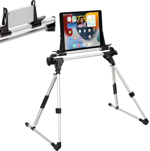 IJYHZKE Tablet-Ständer zum Liegen im Bett, um 270 Grad drehbar, verstellbarer Clip, iPad-Halter, Boden, Schreibtisch, Sofa, Bett, Ständer, kompatibel mit allen 0-9,65 Zoll Tablets, iPad-Telefonen und
