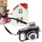 Piccola Telecamera Retro: Fotocamere Vintage Portatili, Tiny Vintage Camera Model Decoration | Fotocamera SLR In Miniatura Casa Bambola Multiuso, Antica Fotocamera Istantanea, Fotogra