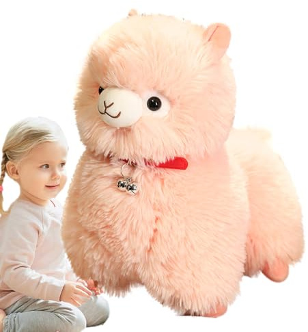 Generico Peluche Soffice Alpaca - Lama Di Peluches Morbido, Bambola Di Lamacorn Coccolone, Peluches | Adorabile Animale Di Peluche Da Abbracciare Per Bambini, Adulti, Camera Da, Asilo, Sala