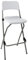 Bolero Folding High Stool Steel Frame Plastic Seat Kitchen Portable 2pc