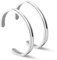 NewChiChi Cheveux Cravate Bracelet Réglable En Acier Inoxydable Cheveux Cravate Bracelet Bracelets Bracelets Côtelé Manchette Bracelet Haute Poli Bracelet Bijoux pour Femmes Hommes