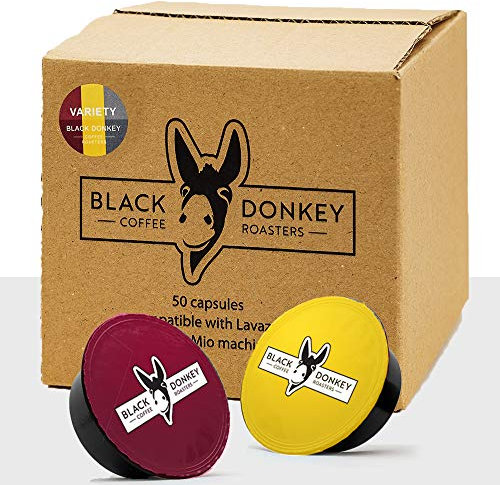 Black Donkey Coffee Roasters - 50 Capsules Compatible with Lavazza® A Modo Mio®* Machines | VARIETY PACK