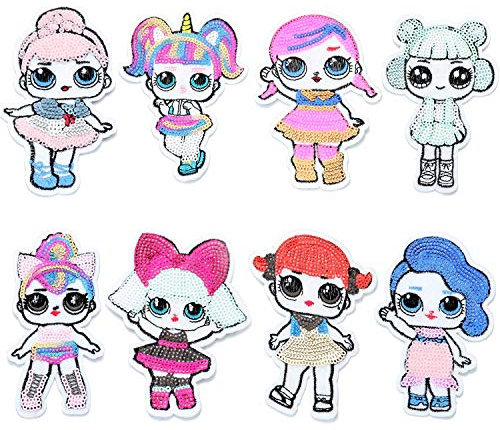 8 Stück Bügelflicken Kinder,Patch Sticker Kinder Aufnäher Applikation Flicken Zum Aufbügeln für DIY T-Shirt Jeans Kleidung Taschen,Flicken Patches