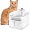 NPET Katzen-Hunde-Trinkbrunnen zum Trinken, Haustier-Trinkbrunnen für Katzen, automatischer Katzen-Wasserspender für Hunde, ultraleise mit Filter, Schüssel, Wasserhahn, 4 Modi, transparent, 020TP, 3 L