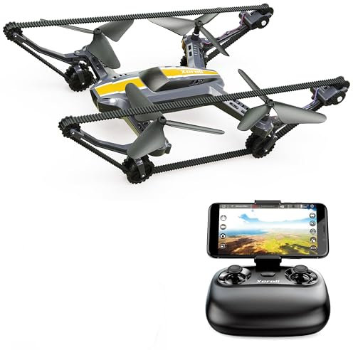 Xerall X-TANKCOPTER Drone quadricottero-Serbatoio Ibrido, camma HD, Occhiali VR, 2.4 GHz