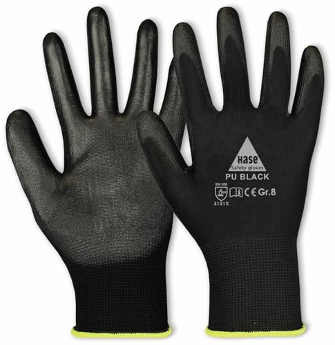 Hase Montagehandschuhe Schwarz Größe 10, Polyester