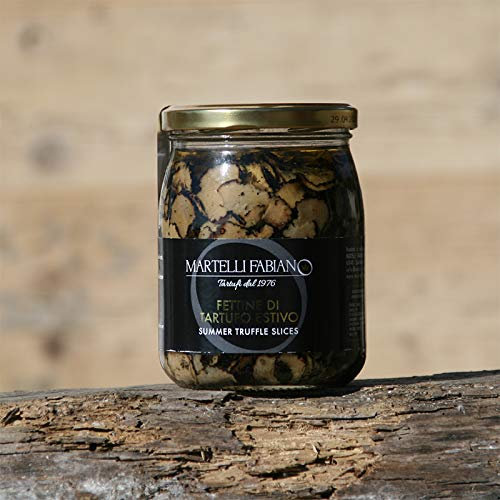 Fettine di Tartufo Nero Estivo Scorzone 350g - Carpaccio di Tartufo Nero Estivo (Tuber Aestivum Vitt.) - Martelli Fabiano Tartufi