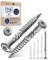 Vis de Terrasse 5x80 en Acier Inoxydable C1 - Torx 5mm d'Épaisseur, 400 Pièces, 80mm de Long - Pour Bois, Durci