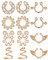 AceFun Edelstahl Nippelschmuck Ohne Piercing - Rosegold Nippel Ringe 6 Paare, Fake Brustwarzenpiercing, Body Schmuck für Frauen und Männer