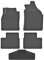 Fußmatten Vorne 2er Set für Nissan Micra 2010-2017 K13 Gummi Gumimatten t