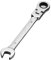 Aoktorkit Metric Tool Flex-Head Ratcheting Wrench 13MM, Professional Chrome Vanadium Ratchet Spanner Steel 72 Teeth 12 Point for DIY,Pipeline, Bicycle Repair and Home Maintance