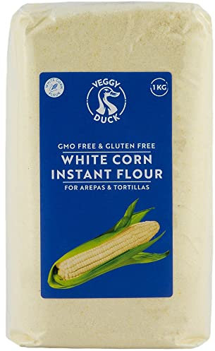 Veggy Duck - Farina di Mais Bianca Precotta (1Kg) - Senza Glutine | Istantanea