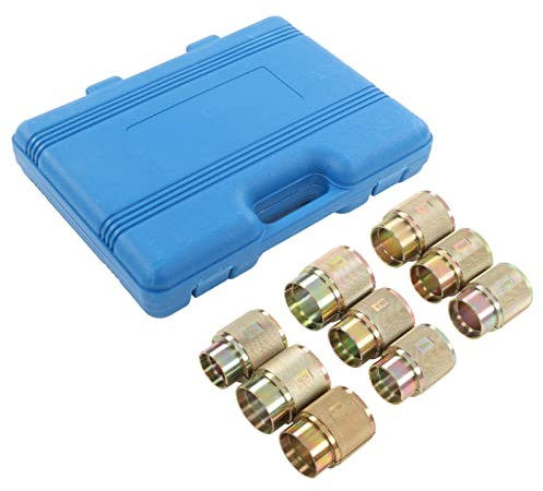 Fork Seal Driver Tool,9PCS Motorcycle Front Fork Oil Seal Driver Kit 35mm‑54mm Anti Slip Knurled Grip Replacement for Kayaba