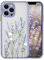 Ownest Compatible with iPhone 14 Pro Max Case Aesthetic Phone Case Flowers Pattern 3D Floral Girls Woman for Frosted PC Back Soft TPU Bumper Protective Phone Case for iPhone 14 Pro Max -Purple