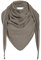 KNIT FACTORY - Iris Dreieckstuch - Tuch Schal für Damen - Umschlagtuch - Für Frühling und Sommer - 92% Recycelte Baumwolle - Taupe