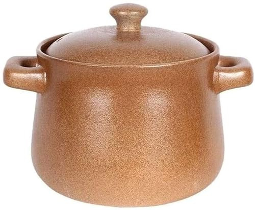 Ceramic Crock Pot Solid Soup Pot hot Stew Pot Casserole Cooking Pot Cookware Ceramic Soup Pot Kitchen Cooking Ceramic stew Pot (Size : 5L) Made in China