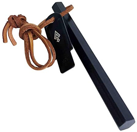 VÅRDKAS Firesteel Flint And Steel Fire Starter - 12.7mm Large Ferro Rod with Scraper Tool - Outdoor Camping Bushcraft Survival Kit - Kärnan Ferrocerium Magnesium Compound with 20,000+ Strikes