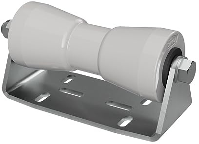 SUPROD Polyurethan Kielrolle mit Halter B Sliprolle Bootstrailer Sliphilfe verzinkt