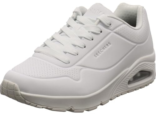 Skechers Men's Uno Stand On Air Trainer, White, 12 UK Wide