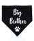 Hundehalstuch, Motiv: Big Brother, große Schwester, Schwangerschaftsankündigung, Fotos, Welpe, Gotcha Day, Stil 4