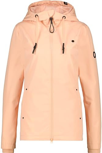 ALIFE AND KICKIN LilouAK A - Jacke Damen Übergangsjacke, Frühlingsjacke Damen mit Kapuze, Leicht Gefütterte Kapuzenjacke Damen Übergangsjacke, Jacke mellow peach XL
