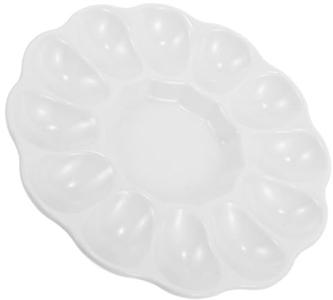 PRETYZOOM Elegante Vassoio da Portata in Ceramica per Pasqua per Eventi Familiari E Sociali