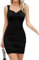 Missufe Robe de Cocktail Moulante élégante pour Femme, Noir, XS