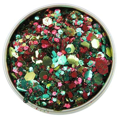 Biodegradable Eco Glitter – Vegan Cosmetic Grade Festival Glitter (6g Pot) for Face, Body, Hair & Nails | Eco-Friendly Sparkle Makeup (Reggae River)