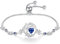 FANCIME Lebensbaum Saphir Armband für Damen 925 Sterling Silber Baum des Lebens Saphir Anhänger Armband Schmuck Geschenke für Damen Frauen Mädchen