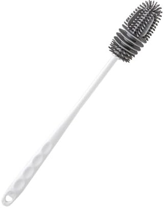 Bottle Brush, Cleaning Brush With Comfort Grip,Silicone Long Bottle Brush,Long Bottles Cleaning Scrubber For Thermoses Water Tea Coffee Cup, Flexible Cleaner Scrubber For Kitchen Restaurant