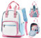 kibachev Kindergartentasche Mädchen Kindergarten Rucksack Kleinkind Baby Rucksack 10l Kinderrucksack mit Brustgurt Kinder Rucksack 1-2-3 Jahre