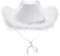 Chapeaux de cowgirl – Chapeau de cowboy pour femme | Chapeau de cowboy rose flufy | Chapeau de cowboy blanc scintillant | Chapeau de déguisement de festival occidental | Accessoires de déguisement