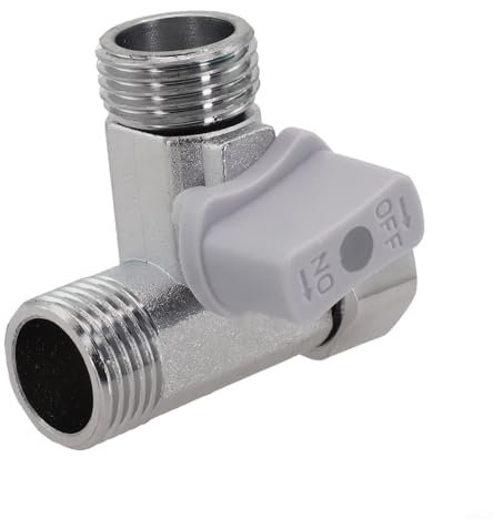 Feegow T-Adapterventil – Dichtung 3 T-Ventil-Trennventil, Zinklegierung, Absperrventil für Kalt- und Warmwassersysteme für Bad und Küche
