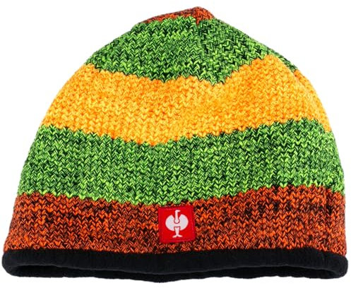 Engelbert Strauss Unisex - Erwachsene Strickmütze e.s.Motion 2020, Farbe:schwarz/warngelb/warnorange, Größe:L/XL