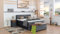 Boxspringbett Dion 240x220, VS-Grau, 7-Zohnen Taschenfederkernmatratze, Ergoflex - Inklusive Aufbau - Deutscher Hersteller