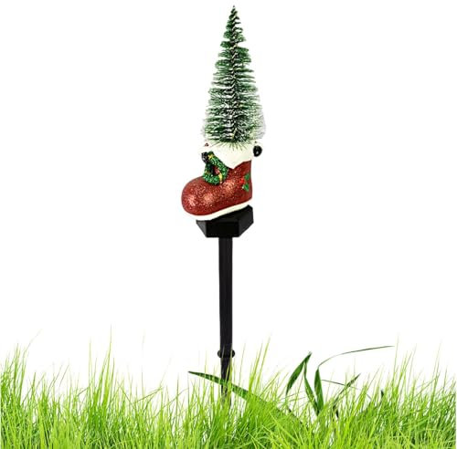 Huayeex Solar Weihnachtsbeleuchtung Außen - Weihnachtsbaum Boot Outdoor Solarleuchten Solar Wegeleuchten - Wetterbeständige Solar Terrassenleuchten Solar Hoflichter für Außen