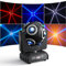 150W Lyre LED Lumineux pour Tête Mobile RGBW avec Ouverture Dorée Moving Head à Rotation Infinie sur l'Axe Y pour Soirée Disco Scène DJ Concert Bar