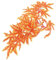 BUGUUYO Aquarium-Dekoration Lebensechte Aquariumpflanze Künstliche Reben Für Aquarium Gefälschte Aquariumpflanzen Orange