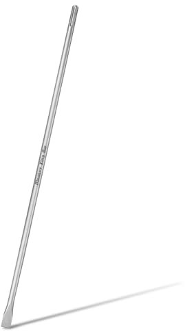 Monkey King Bar Scalpello SDS MAX 900 x 25 mm, scalpello piatto utilizzato per conecrete, mattoni, muratura, granito, compatibile con trapano a percussione con codolo SDS MAX, martello demolitore
