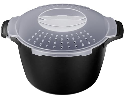 Large Microwave Cookware Steamer 2 Quart Vegetable Cooker for Cooking