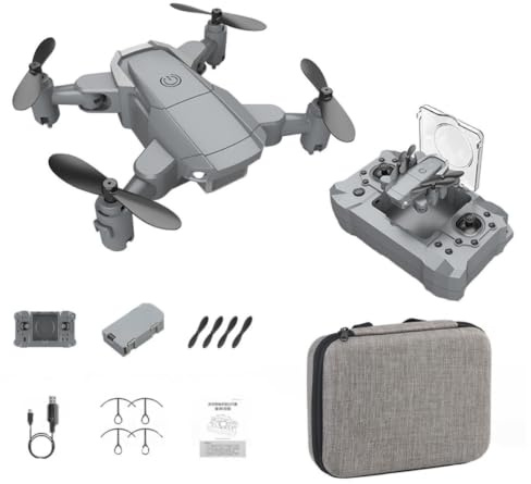 Mini Drone Pieghevole 4k Telecamera e Ritorno Automatico | Fotocamera ad Alta Definizione, Bracci Ripiegabili, Batteria 3, 7v 500mah Inclusa, per Selfie e Riprese Aeree