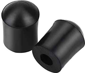ZenithAur Kontrabass-Stachelstift-Gummistopper, 2 Stück, schwarzer Bass-Stachelstift-Gummispitzenschutz, Zubehör für Musikinstrumente