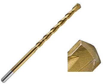 UK Drills 8.0mm x 200mm Extreme Concrete Masonry Drill Bit Titanium Coated