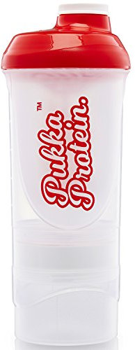 Protein Shaker Bottle with Storage Compartments – Large 500ml Protein Blender with 2 Detachable Storage + Pill Cup – Leak Proof - The Smart & Easy Way to Mix Lump Free Protein & Slim Shakes.